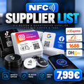 NFC Supplier-Liste für 7,99 € – NFC-Karten, Tags und Schlüsselanhänger